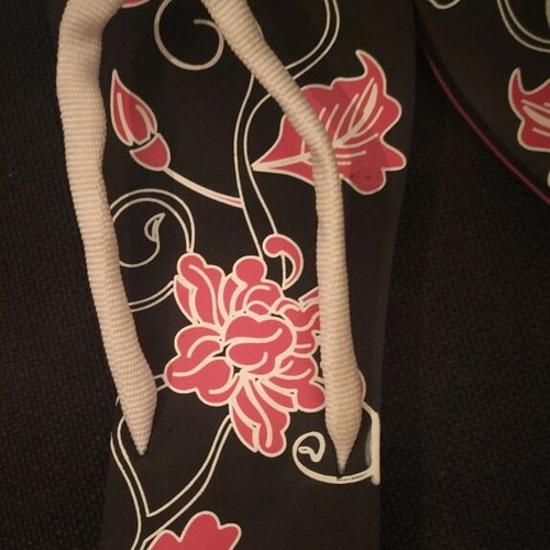 Women's floral flip-flops size 39 Happy Holidays