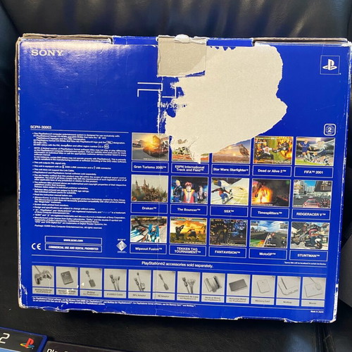 PlayStation 2 κονσόλα σαν καινούργιο με 7 παιχνίδια, χειριστήριο, καλώδια και memory card