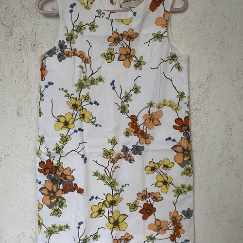 Zara dress like new, white with colorful floral print, size 164 cm