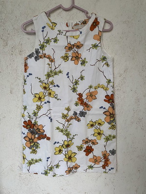 Zara dress like new, white with colorful floral print, size 164 cm