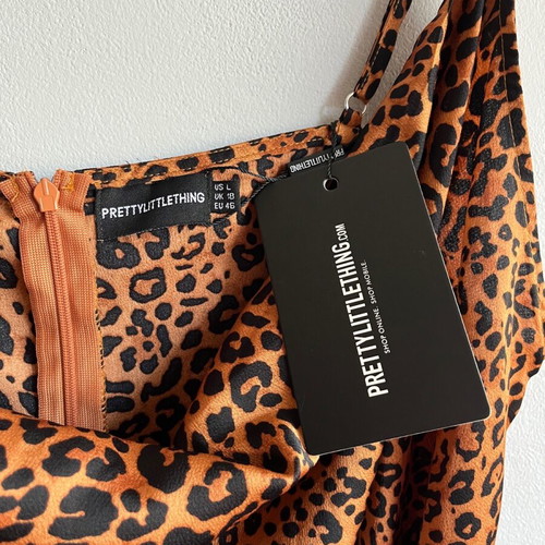 PrettyLittleThing leopard print dress, size XXXL