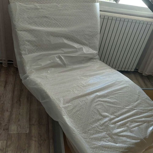 Metal bed with mattress like new