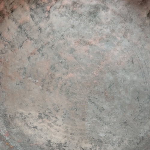 Copper traditional tray very large used, diameter 48cm