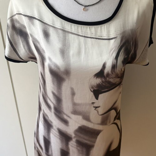 Promod dress size M satin front, black back, like new