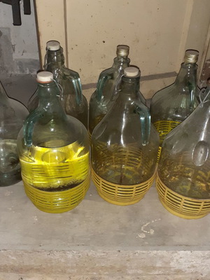 Ντεμιτζάνες κρασιού μεταχειρισμένες, πακέτο 7, 5lt