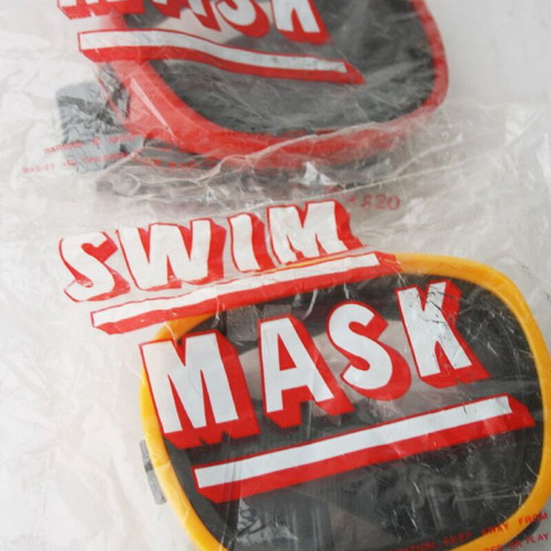 Vintage 80's Swim Masks new, set of 2
