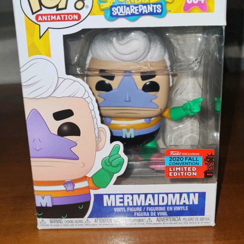 Funko Pop SpongeBob Squarepants Mermaidman #834 μεταχειρισμένο