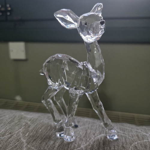 Vintage decorative deer like new made of plexiglass or resin