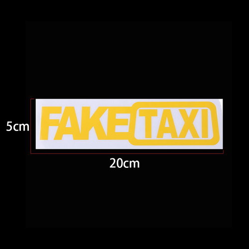 Fake Taxi Car Sticker new