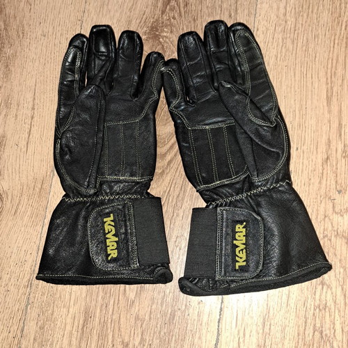 Racer leather motorcycle gloves like new, size S