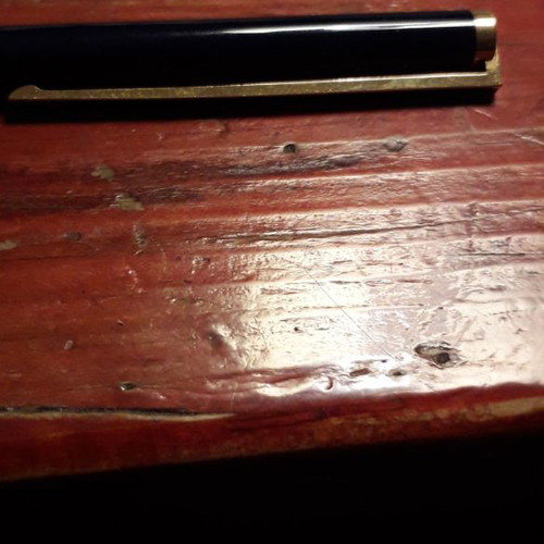 S.T DUPONT 18k GOLD NAVY BLUE VINTAGE LAQUE deCHINE