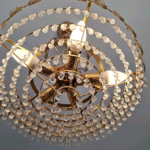 Living room ceiling lights used, 2 pieces, with crystals