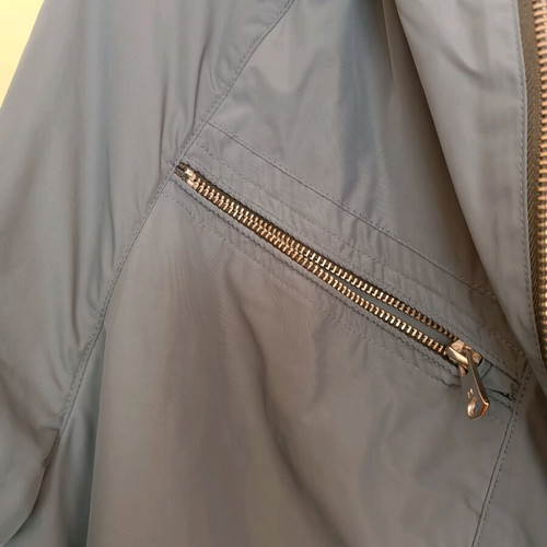 Mango windbreaker jacket like new, gray and blue, men's