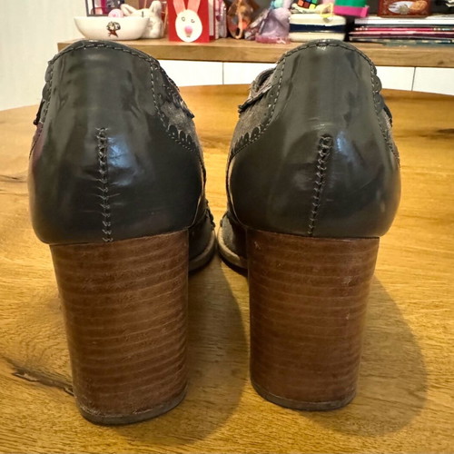 Killah ankle boots used, grey size 38 with thick heel