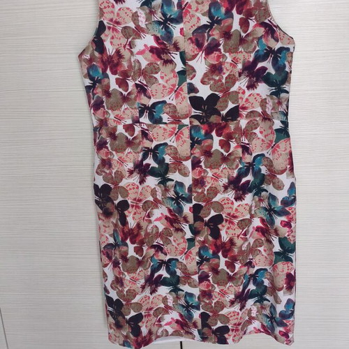 Peacocks sleeveless summer dress, butterfly print, sizes L-XL