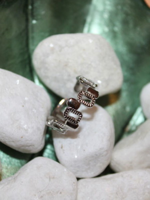 Adjustable silver ring new