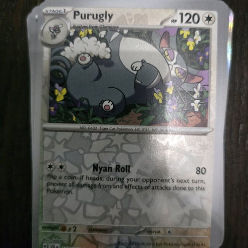 Purugly Pokemon card new