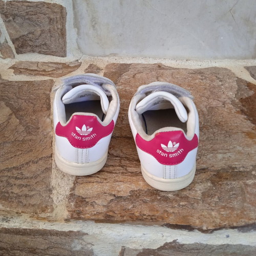 Stan Smith Adidas sneakers size 26 used, white and pink