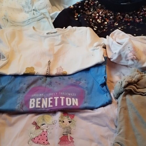 Girls' clothing pack used, 10 to 11 pieces for 5-year-old