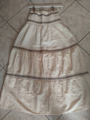 Maxi skirt like new, linen and viscose, made in Brazil