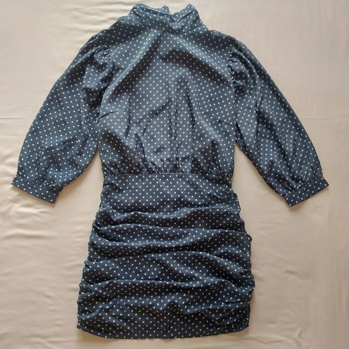 In the style dress used, blue, size S