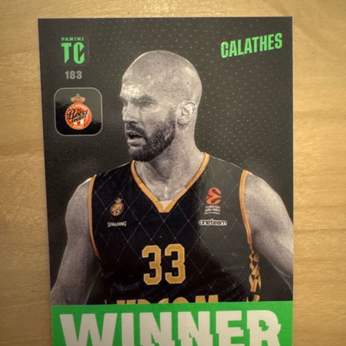 Panini Top Class EuroLeague Nick Calathes Monaco Winner card new