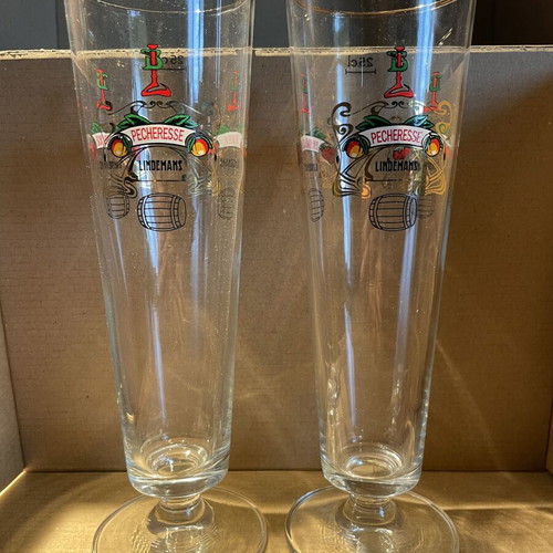 Lindemans Lambic Glasses 0.25 l set of 2 like new