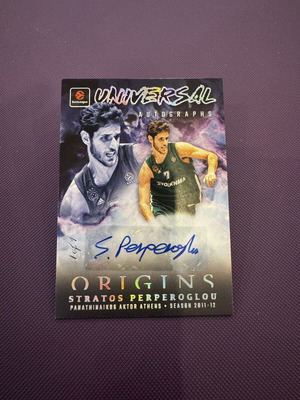 2025-26 Panini Origins Euroleague Basketball Stratos Perperoglou Universal Auto 1/1 like new