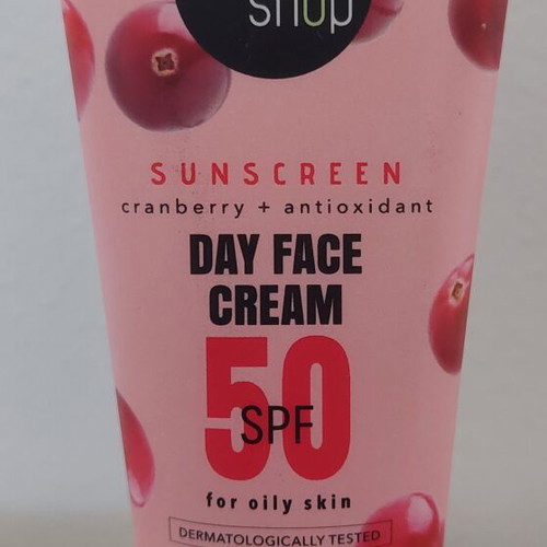 Organic Shop Face Sunscreen SPF50 for Oily Skin 50ml new