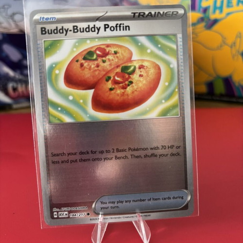 Buddy-Buddy Poffin ASC 184/217 Reverse Holo Pokemon card