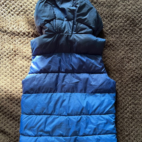 Zara sleeveless jacket for boy 5 years used, blue, size 110 cm