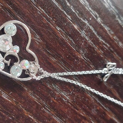 Guess silver necklace new, gray