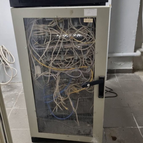 Rack with patch panel like new, height 1.20m width 0.70m