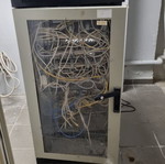 Rack with patch panel like new, height 1.20m width 0.70m