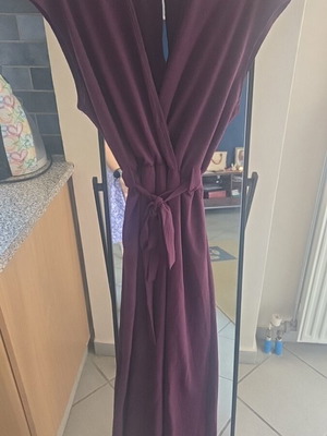 Versus purple long dress with belt new