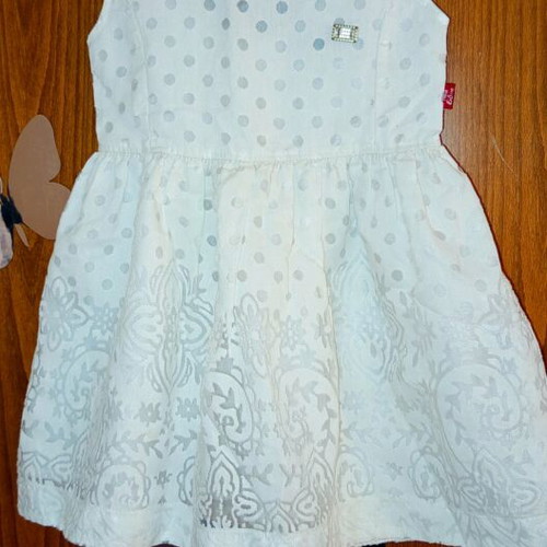 Evita children's dress used, white, size 104 cm, age 4
