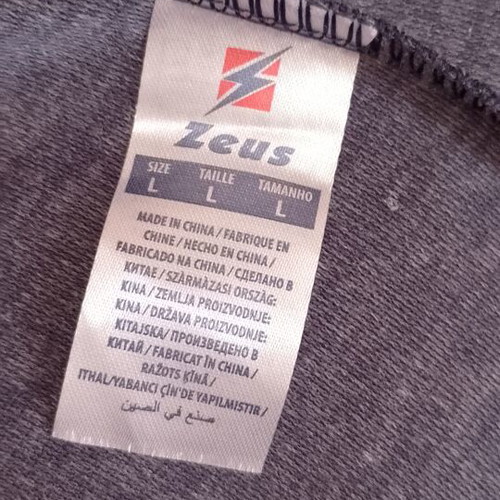 Zeus football tracksuit pants, size L, blue