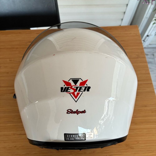 Vester full face helmet like new, white