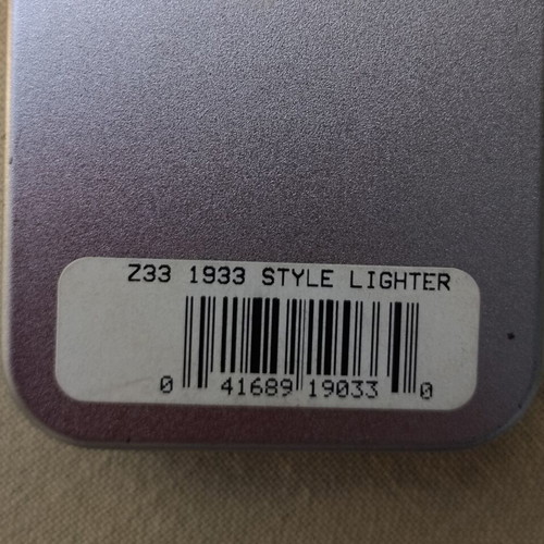 Zippo 1933 Replica First Release lighter new with box