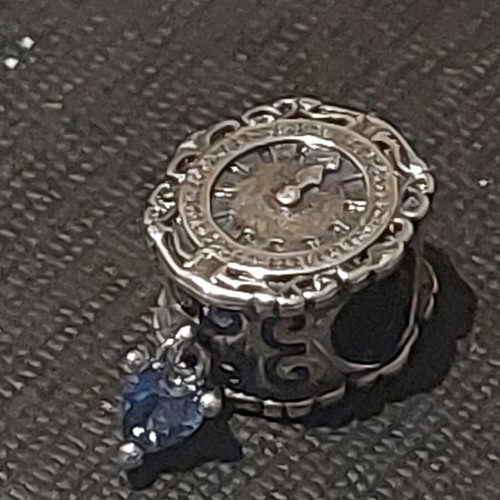 Charm watch A.L.E. new with blue zircon heart