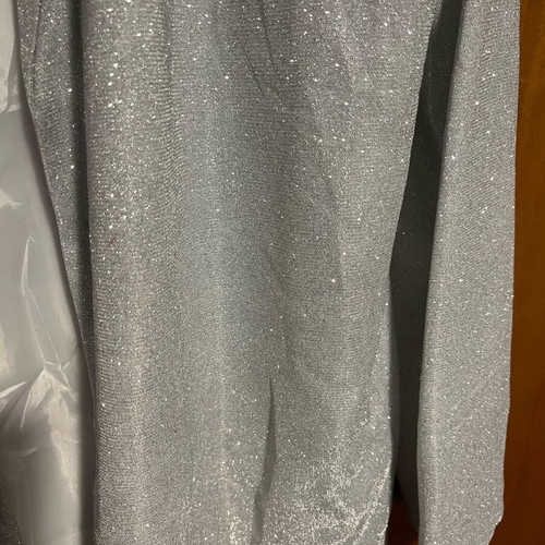 Silver blazer new, size M, shiny glittery finish