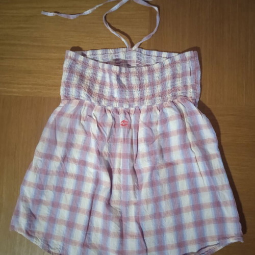 Billabong women's checkered top like new, pink, size S