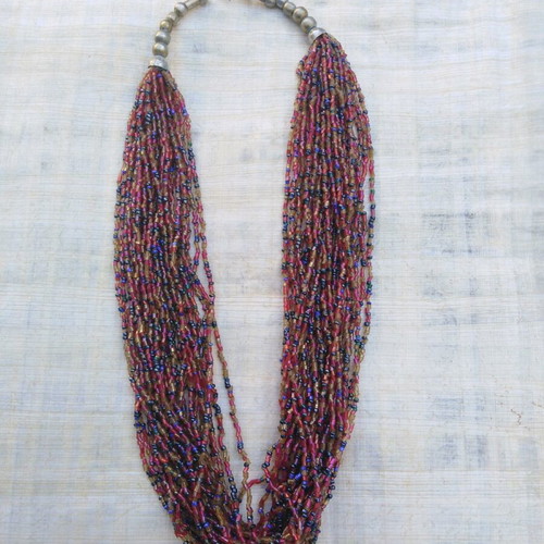Indian vintage necklace from the 90s like new, multicolored