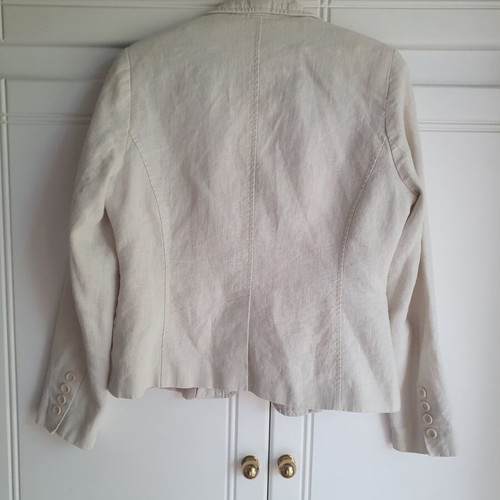 Linen jacket like new beige, size 10 medium, casual with pockets
