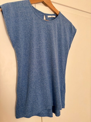 Marks & Spencer short-sleeve blue shirt used, size 11-12 years