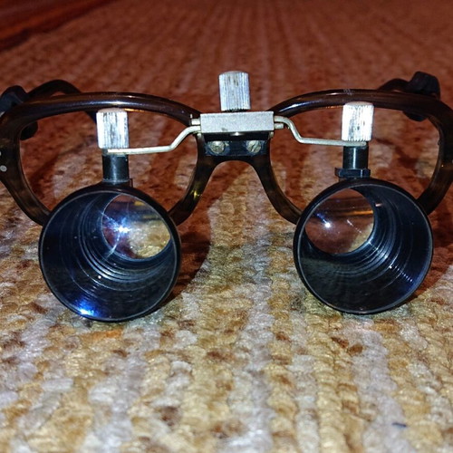 Vintage dental glasses used