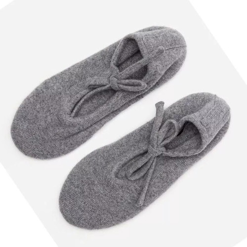 Zara cashmere indoor ballerinas like new, gray