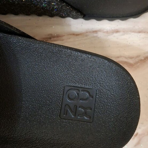 Zaxy slippers black like new, size 37