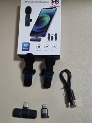 HS Electronics Wireless Lavalier Microphone set