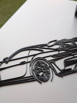 Porsche 911 GT3 RS 3D Printed Wall Art New